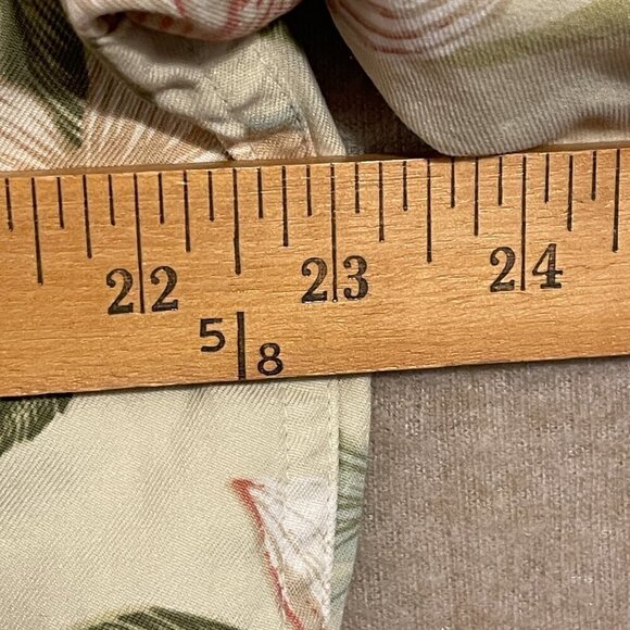 Pusser's West Indies Shirt Men's Medium Yellow Hawiian Silk Short Sleeves - Picture 6 of 11